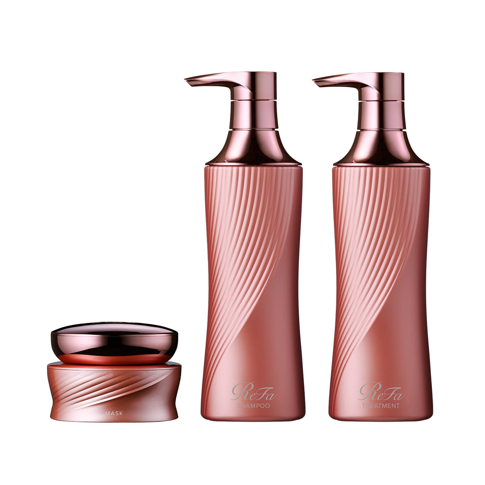 ビューテックシャンプー 500mL（ピンク）＆ ビューテックトリートメント 500g（ピンク）＆ リファビューテックマスク 130g（ピンク） セット