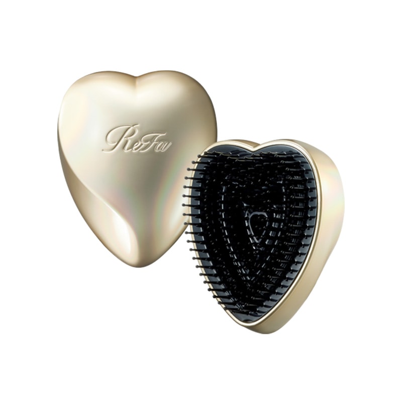 リファハートブラシミニ（シルキーゴールド）