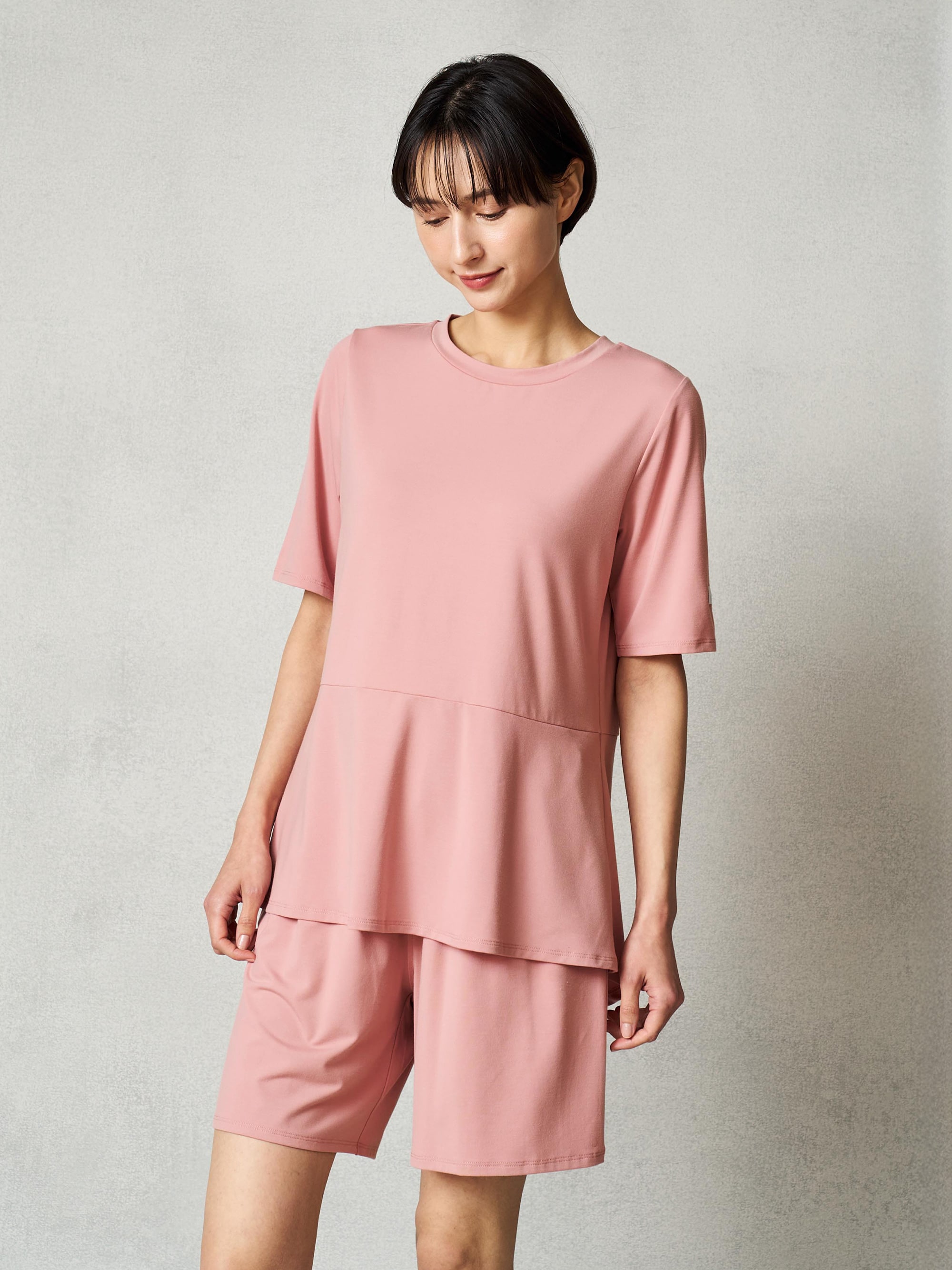 リファ バイタルテック ストレッチスムース ショートスリーブプルオーバー/WOMEN ピンク SS