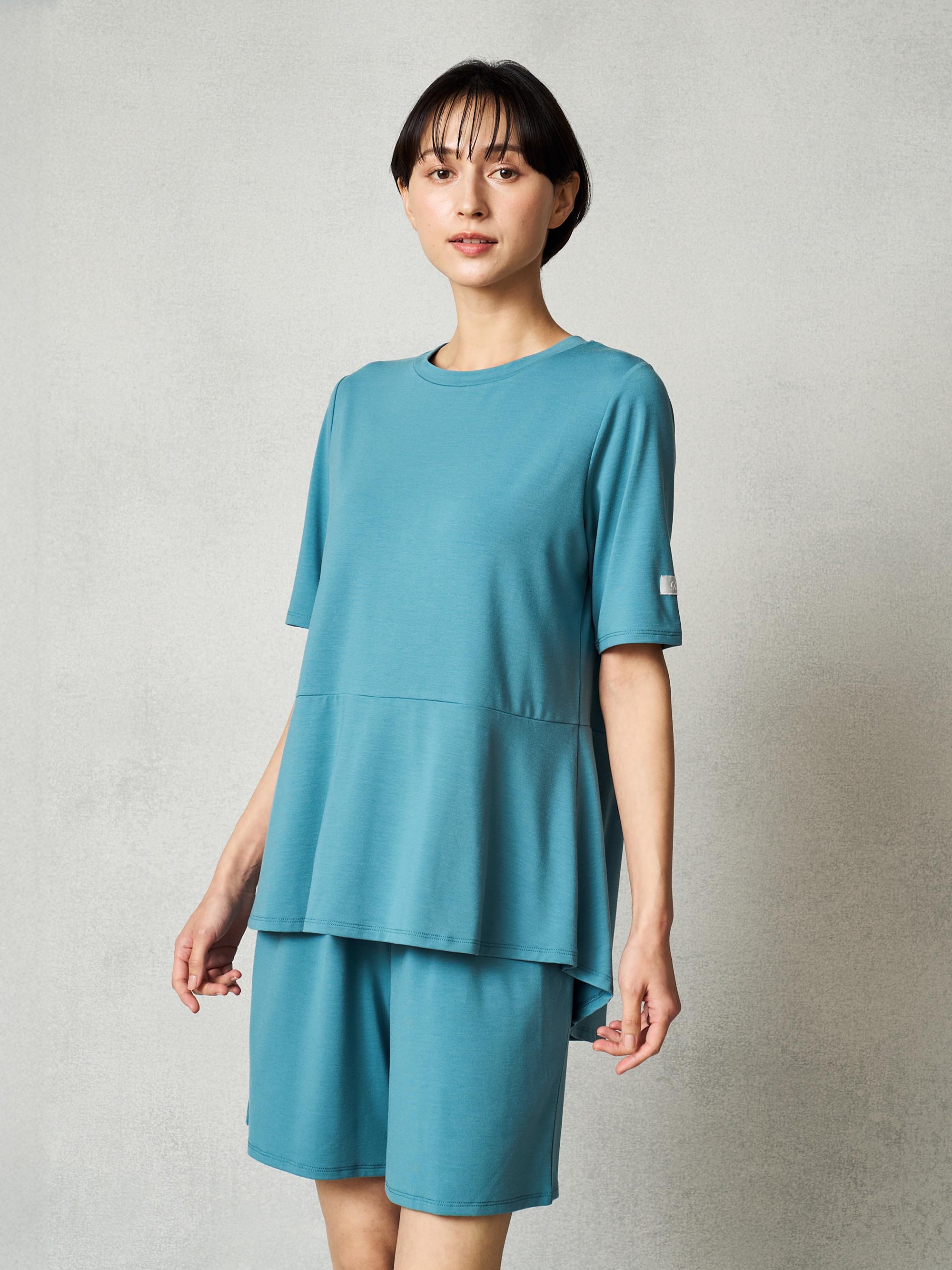 リファ バイタルテック ストレッチスムース ショートスリーブプルオーバー/WOMEN ターコイズ M