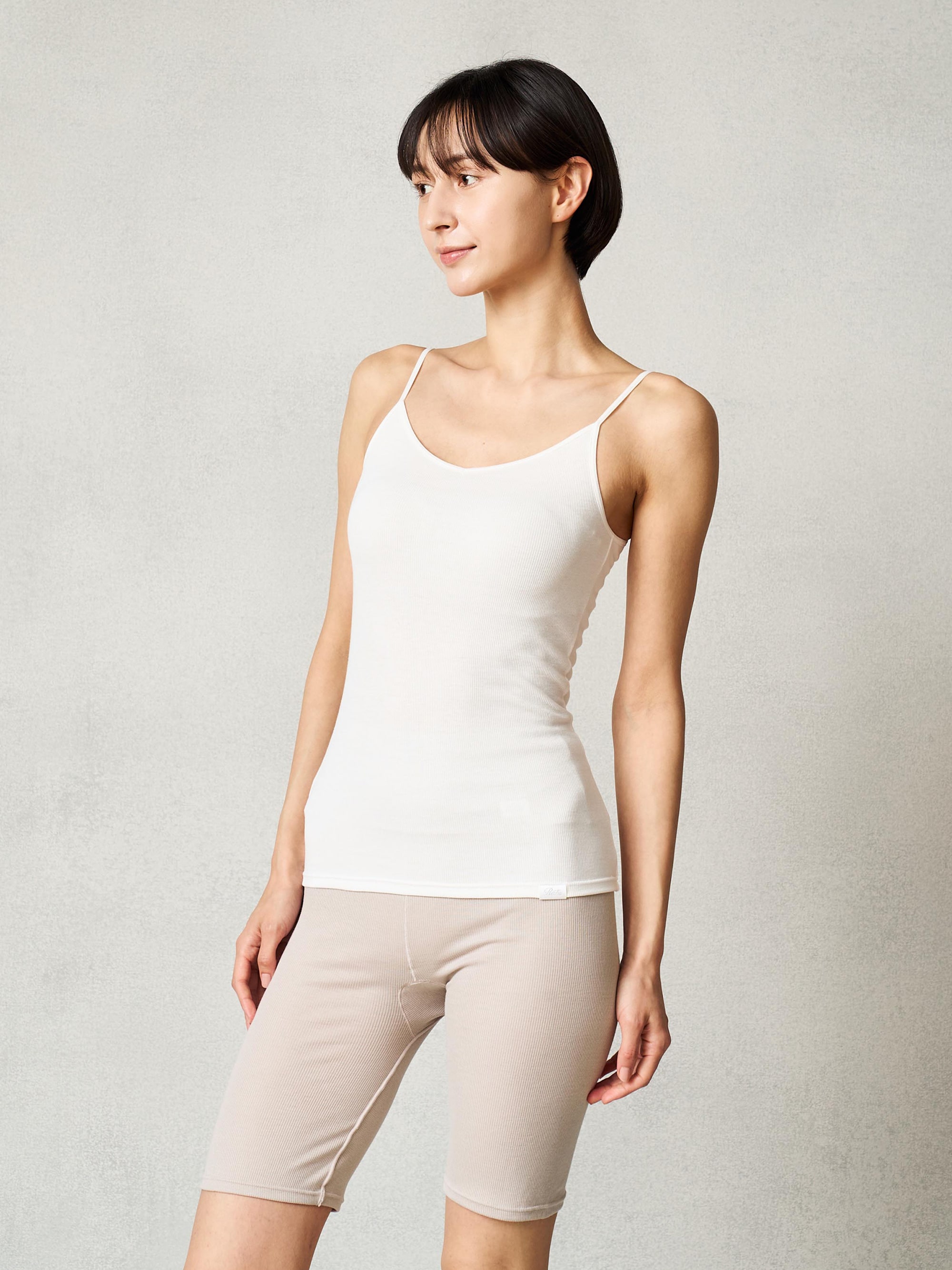 リファ バイタルテック モイストリブ キャミソール ホワイト S