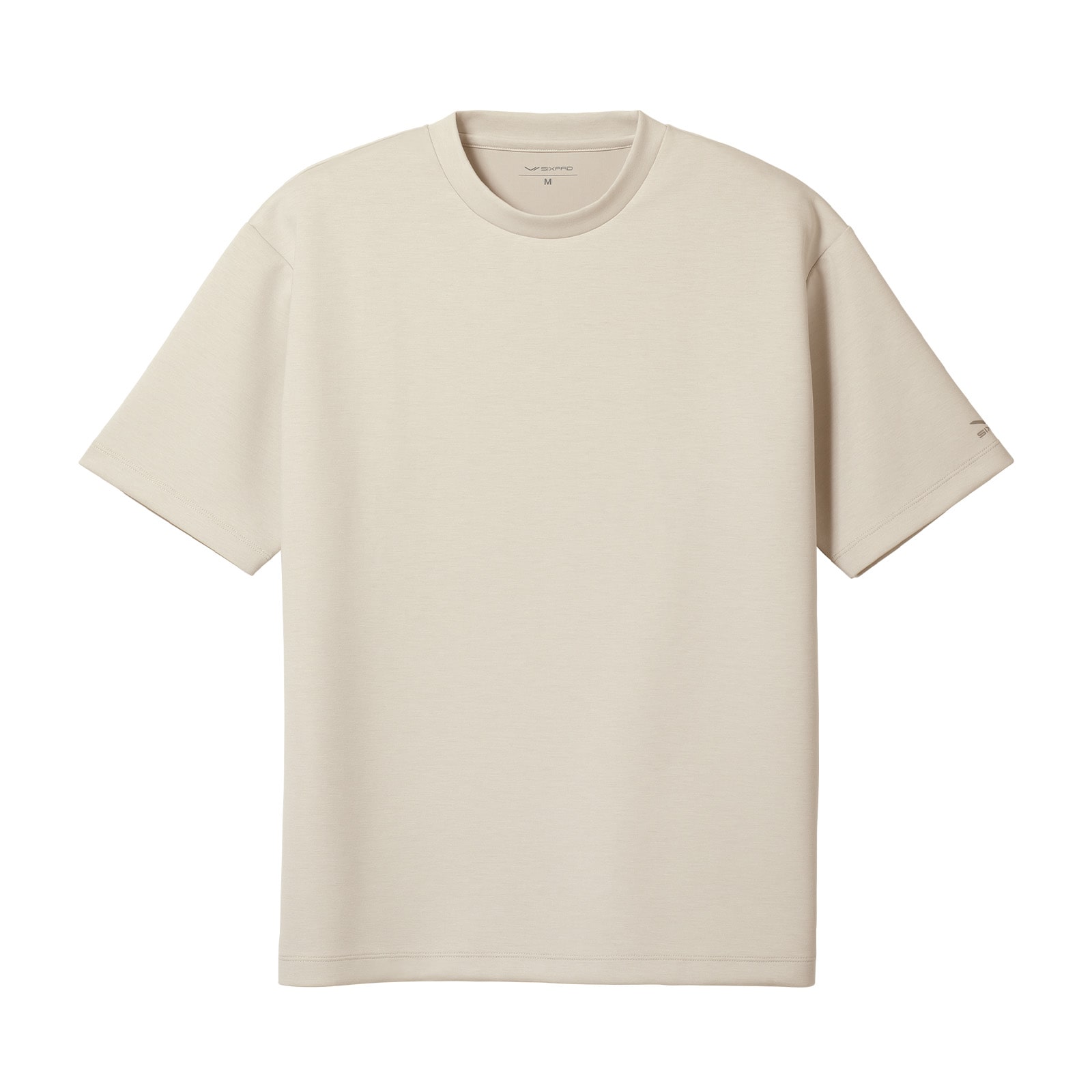 シックスパッド リカバリーウェア オーバーサイズTシャツ ライトベージュ L