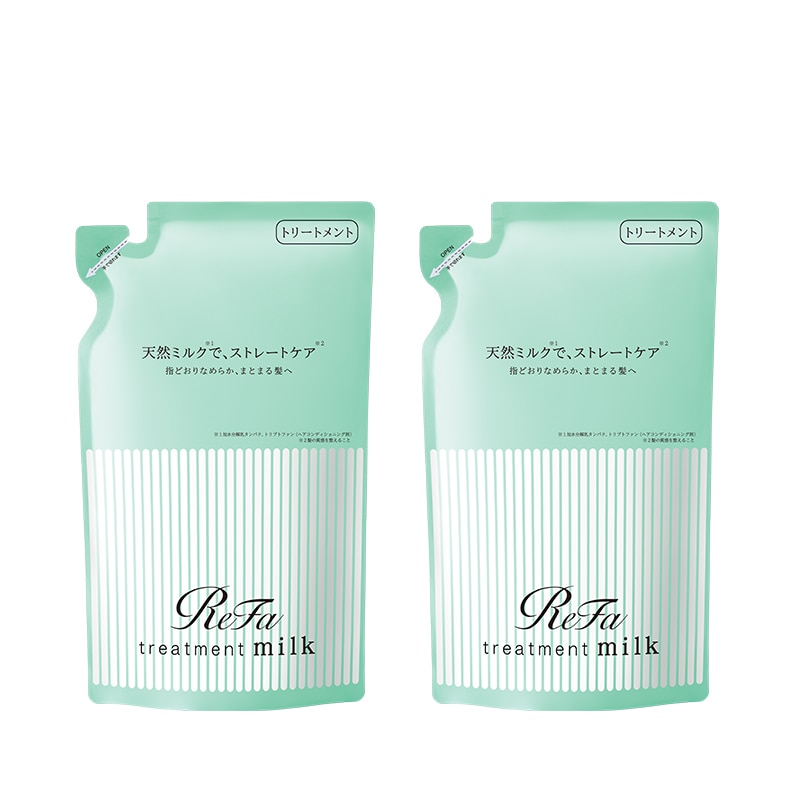 【定期購入】【5%OFF】リファミルクプロテイントリートメントストレート 詰め替え 430g 2個セット