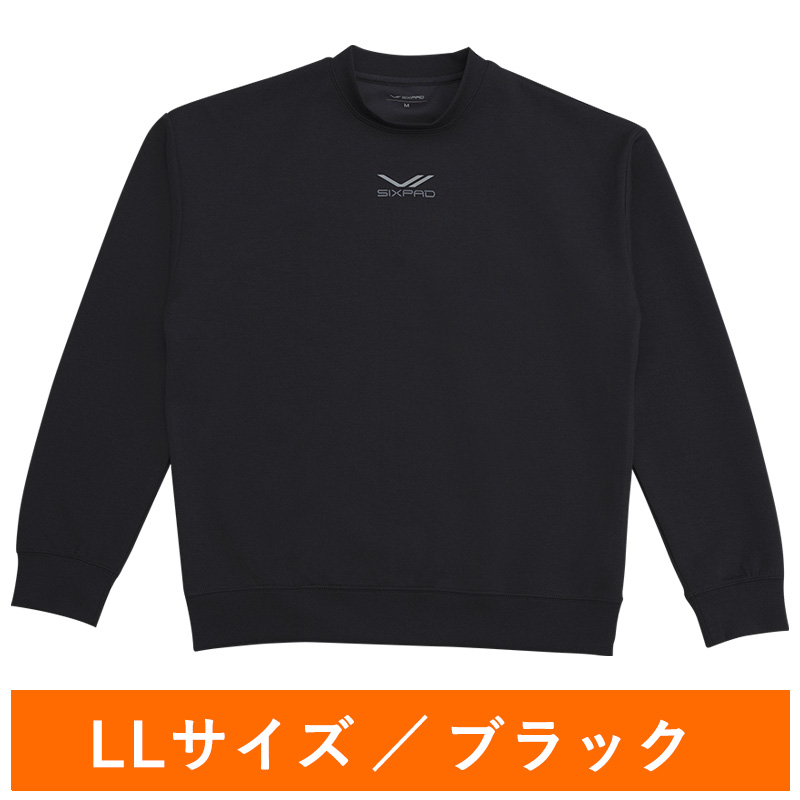 シックスパッド リカバリーウェア クルーネック ブラック LL