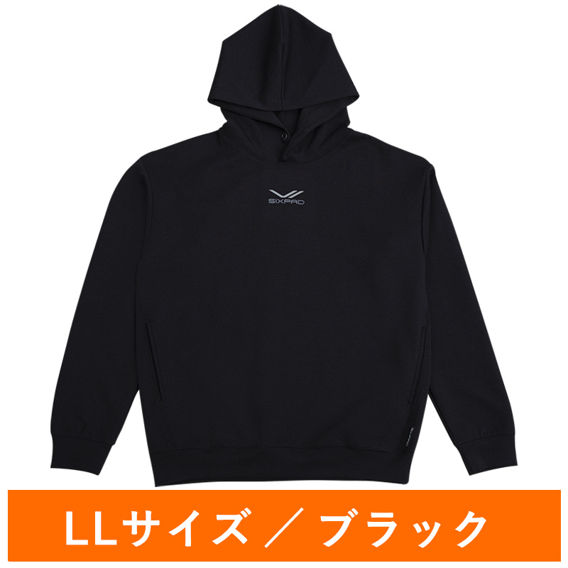 シックスパッド リカバリーウェア パーカー ブラック LL