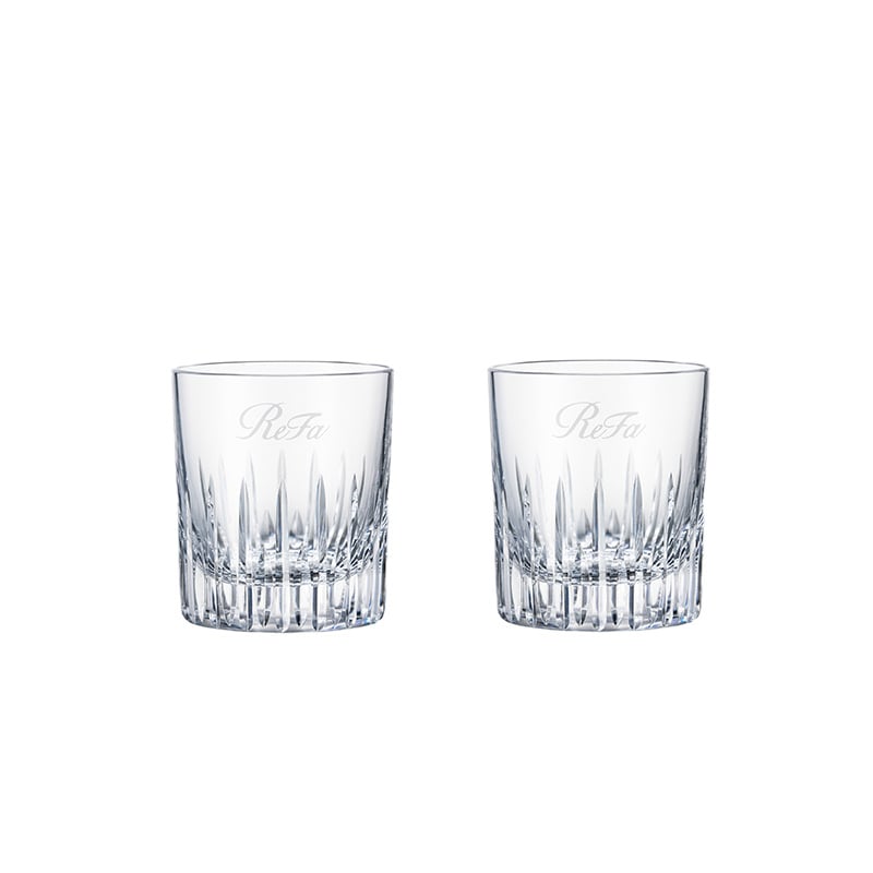 ReFa CRYSTAL 江戸切子 -EDO KIRIKO- WATER GLASS MINI PAIR SET