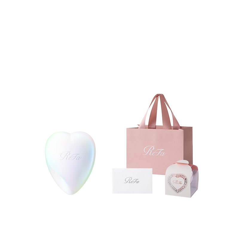 【ReFaプレミアムラッピングセット スリーブ】リファハートブラシ（オーロラホワイト）