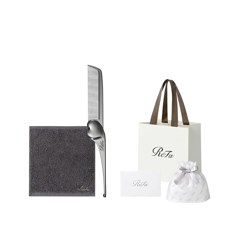ReFaプレミアムラッピングセット】リファハートコーム アイラ クロム