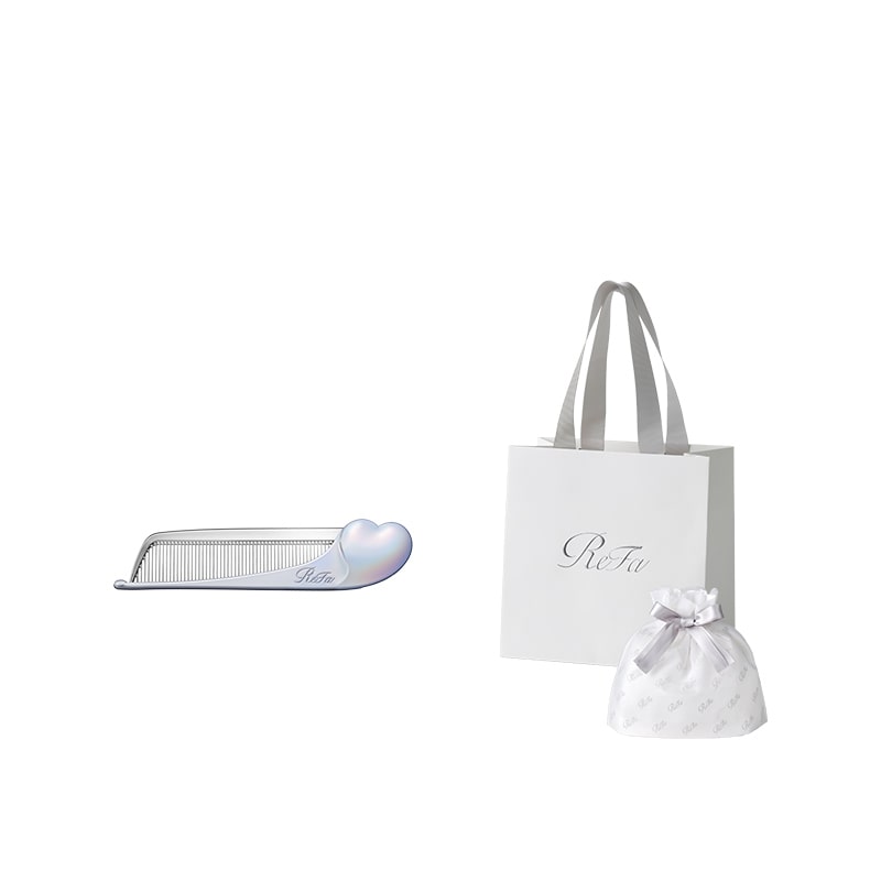 【ReFaギフトラッピングセット SS】リファハートコーム アイラ（シルキーシルバー）