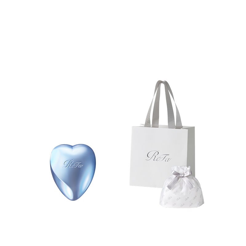 【ReFaギフトラッピングセット SS】リファハートブラシミニ（シルキーブルー）