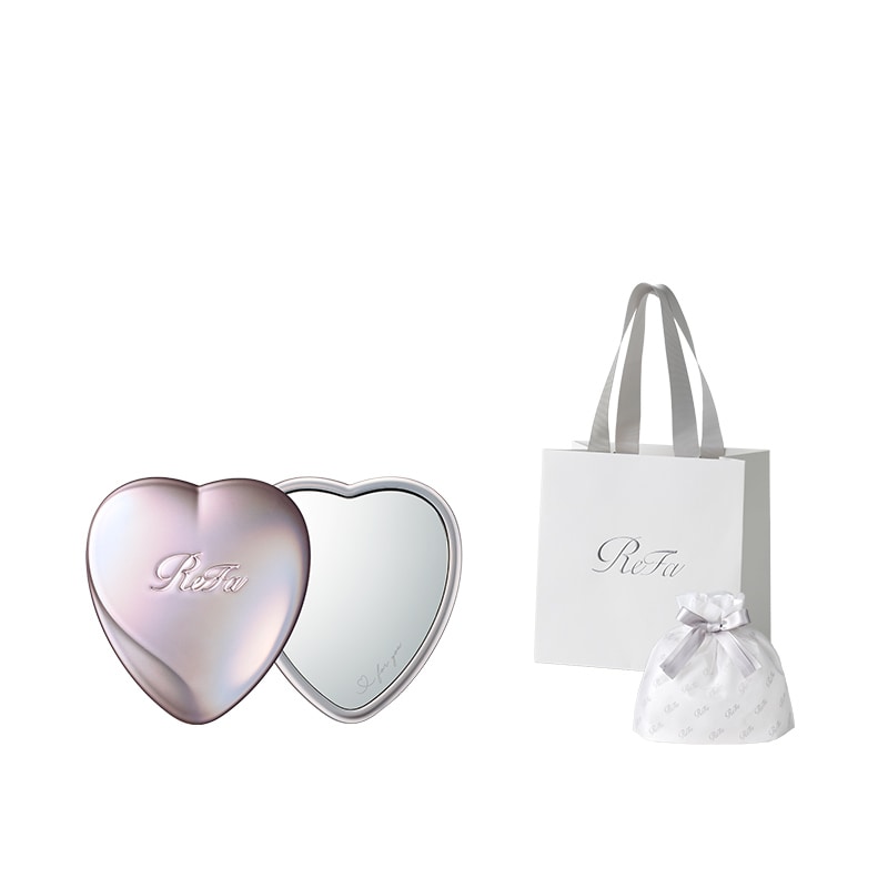 【ReFaギフトラッピングセット SS】リファハートミラー（シルキーピンク）