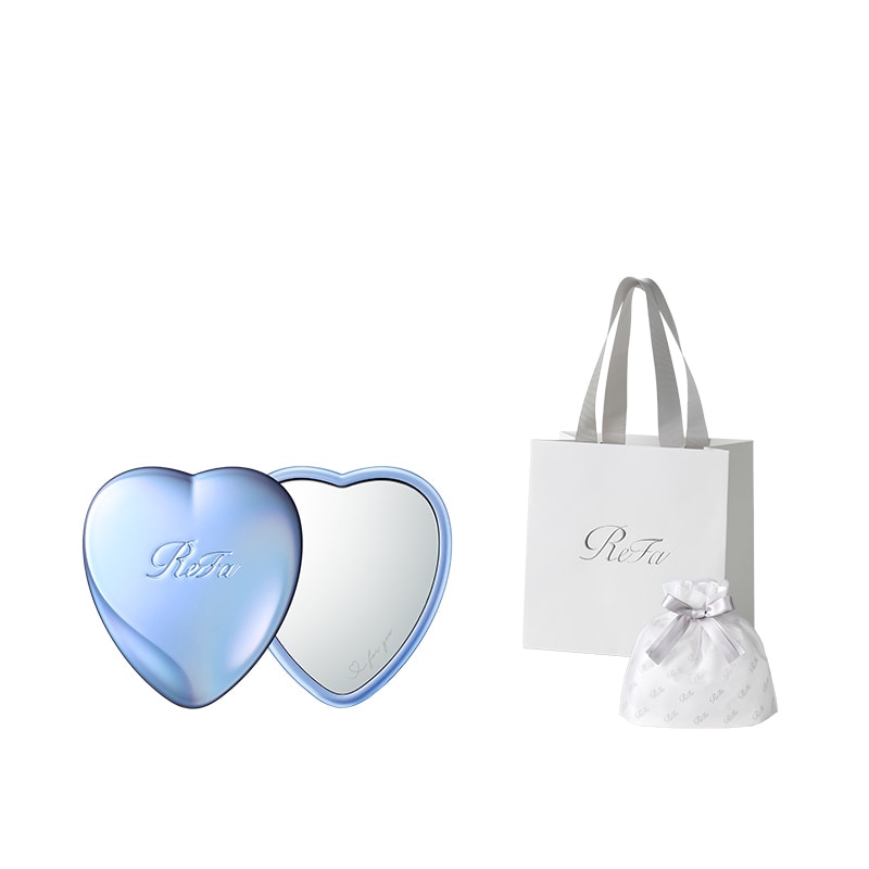 【ReFaギフトラッピングセット SS】リファハートミラー（シルキーブルー）