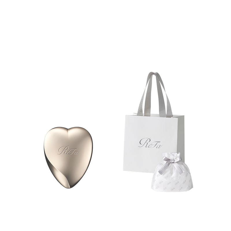 【ReFaギフトラッピングセット SS】リファハートブラシ(シャンパンゴールド)