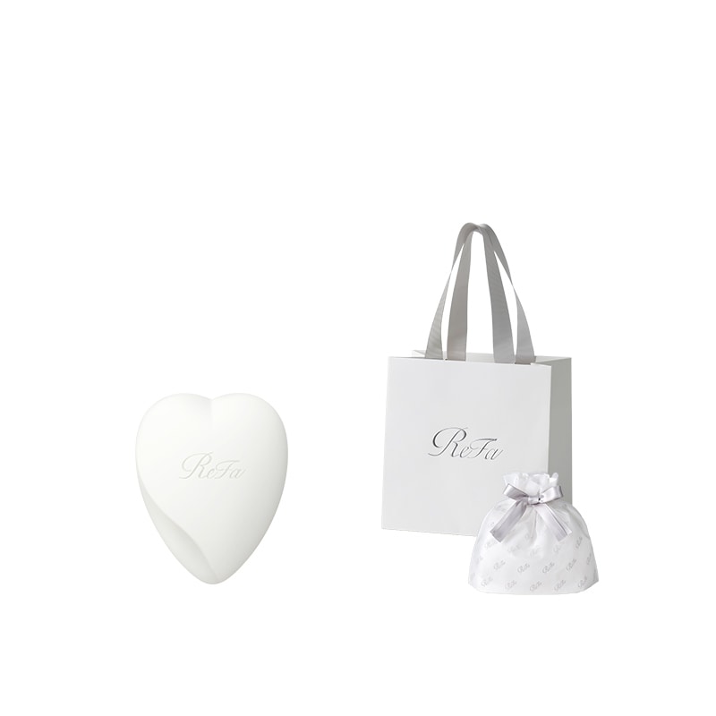 【ReFaギフトラッピングセット SS】リファハートブラシ(マットホワイト)