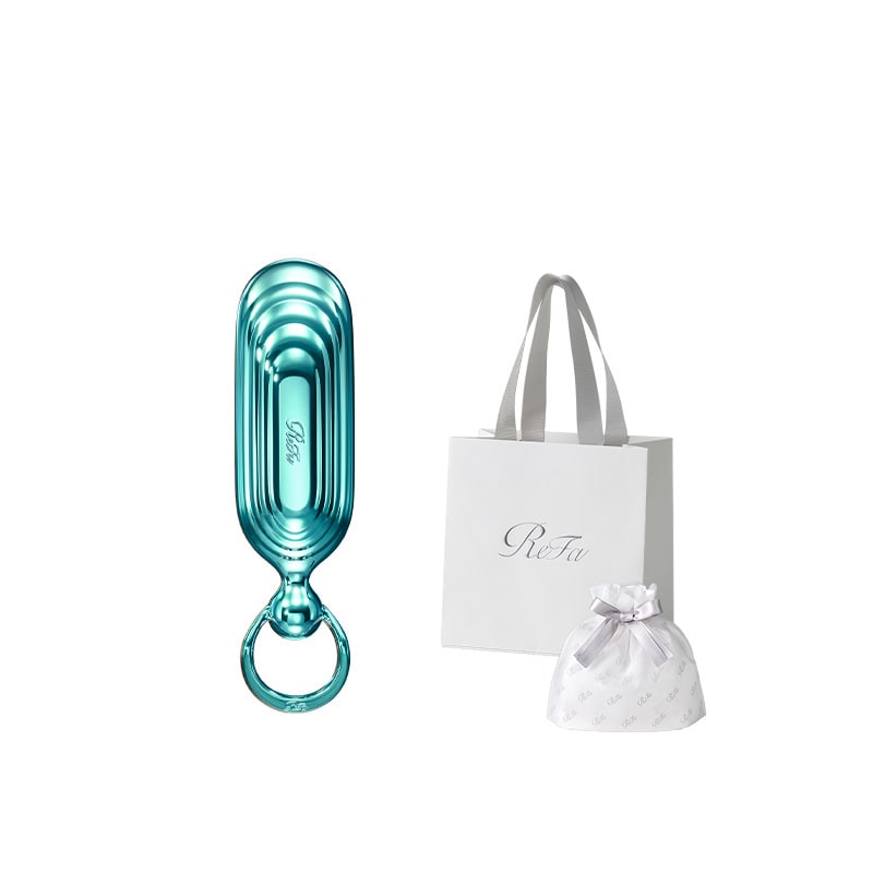 【ReFaギフトラッピングセット SS】リファシャンプーブラシミルク(エメラルド)