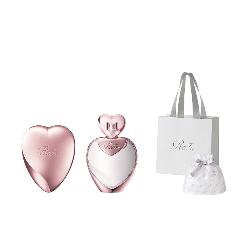 【ReFaギフトラッピングセット SS】リファハートブラシ（ローズゴールド） & リファハートヘアフレグランス 30mL ローズゴールド