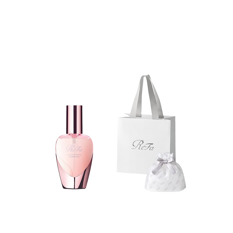 【ReFaギフトラッピングセット SS】リファハートフレグランス アウトバスオイル 100ｍL（ローズゴールド）