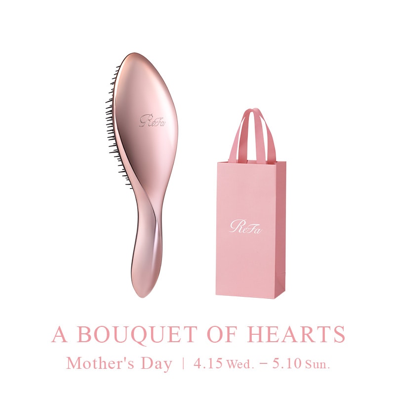 リファエールブラシ & 母の日限定ショッパー スリムS（ローズゴールド）