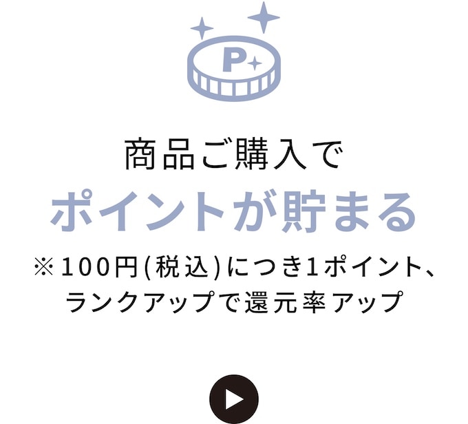 商品ご購入でポイントが貯まる