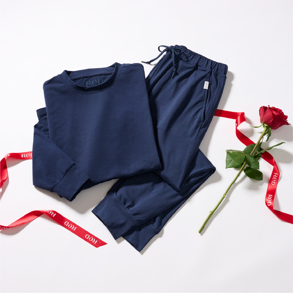 スリーププルオーバー長袖&ジョガーパンツセット