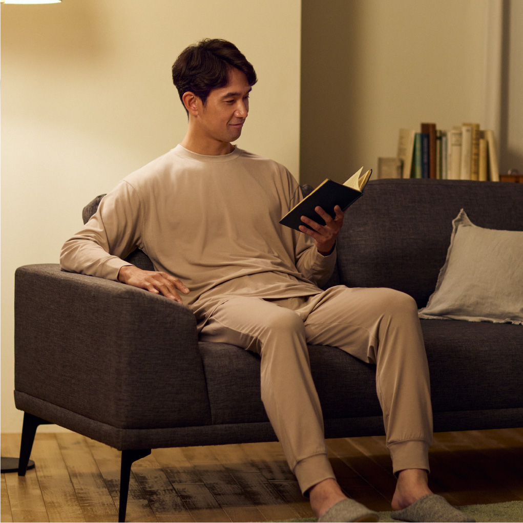 スリーププルオーバー長袖&ジョガーパンツセット