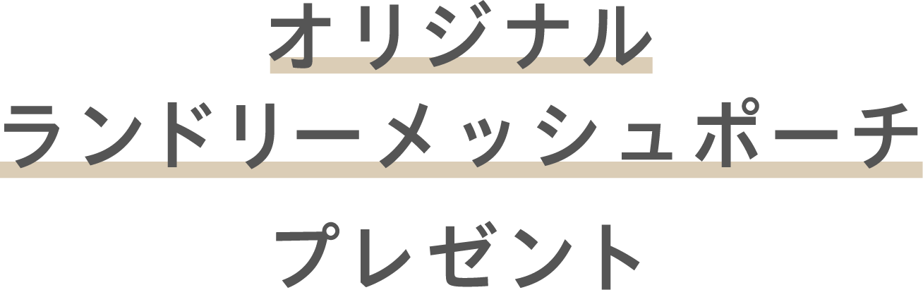 オリジナルランドリーメッシュポーチ プレゼント