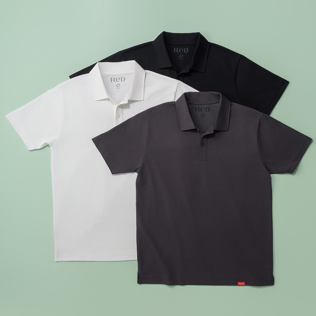 コットン ポロシャツ半袖