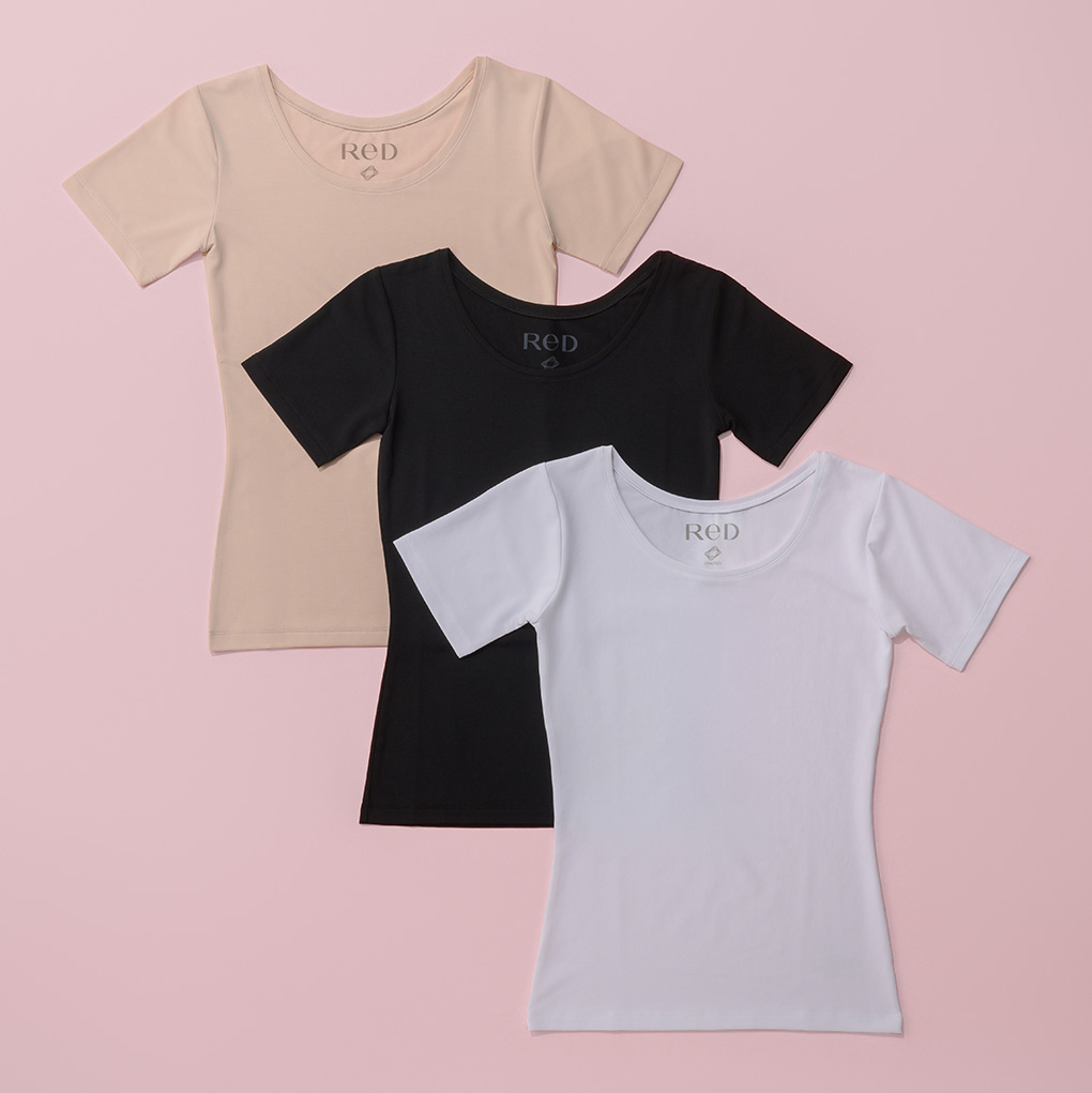 【女性用】 Uネックインナー半袖