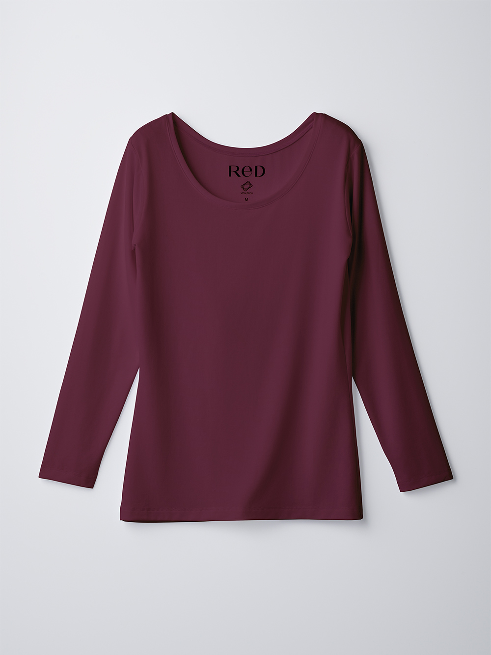 ReD バイタルテック Uネックインナー長袖 M ワインレッド ワインレッド M