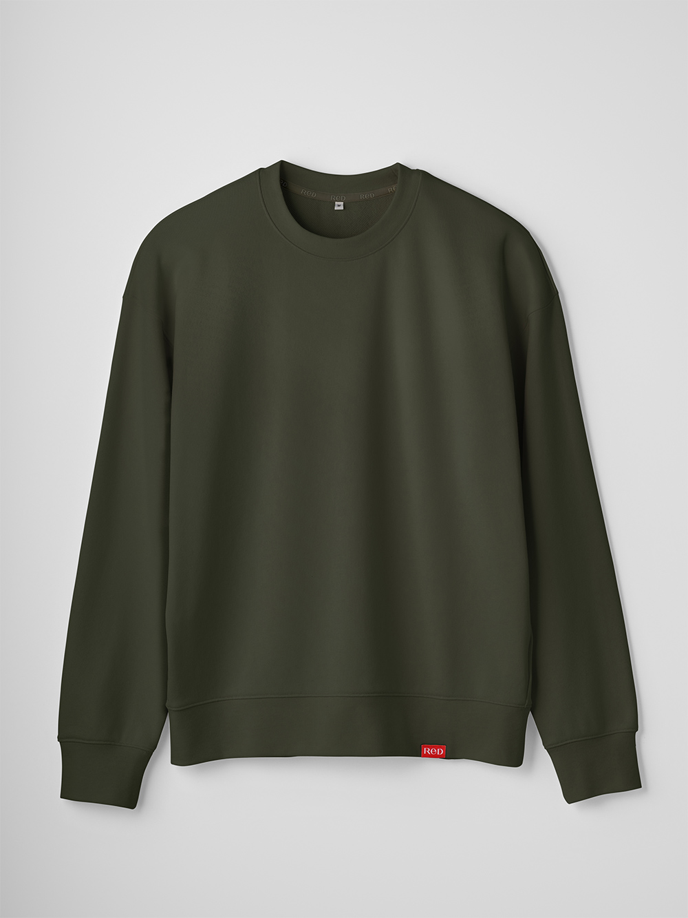 ReD ぐっすりパジャマ スウェット クルーネック長袖【男性用】 M カーキ カーキ M