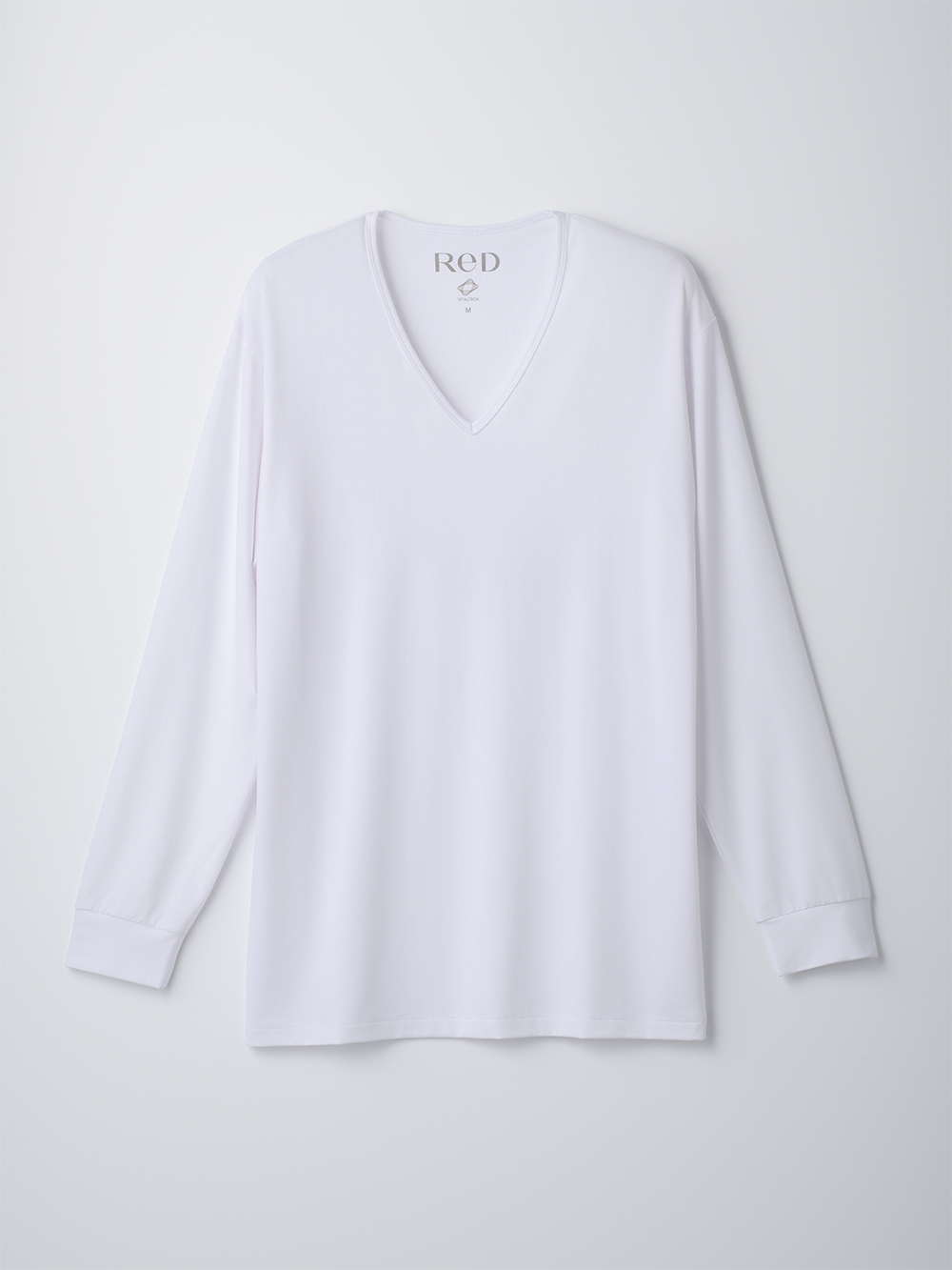 ReD バイタルテック Vネックインナー長袖 ホワイト L ホワイト L