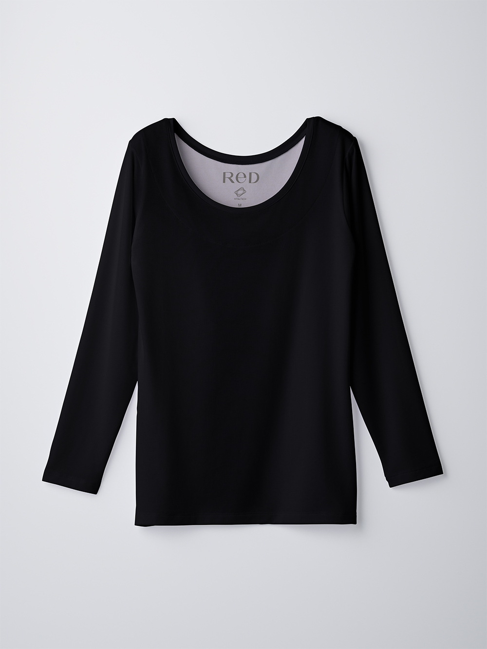 ReD バイタルテック Uネックインナー長袖 肩コリ改善 ブラック L ブラック L