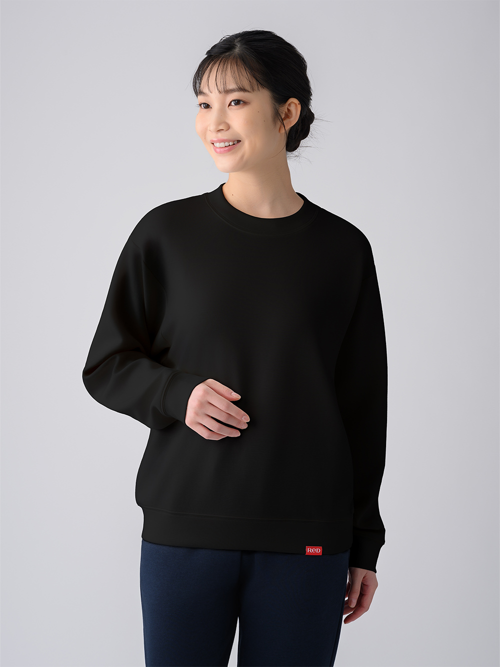 ReD バイタルテック ダンボールニット クルーネック長袖 ブラック L ブラック L