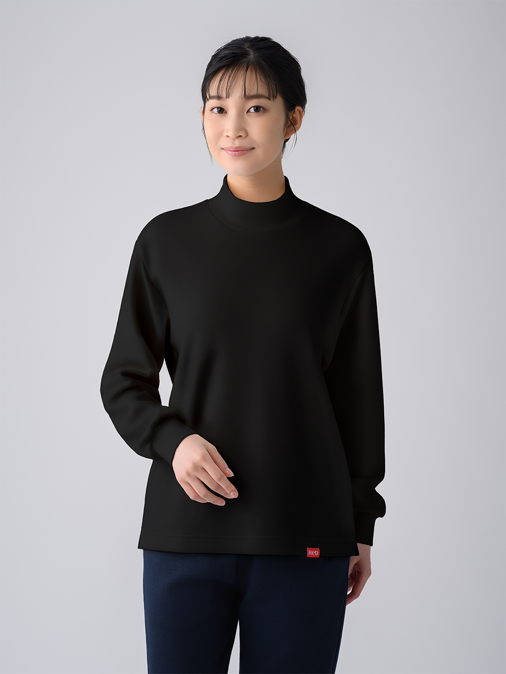 ReD バイタルテック ダンボールニット モックネック長袖 ブラック L ブラック L