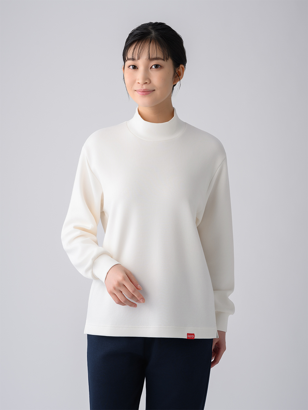 ReD バイタルテック ダンボールニット モックネック長袖 ホワイト L ホワイト L