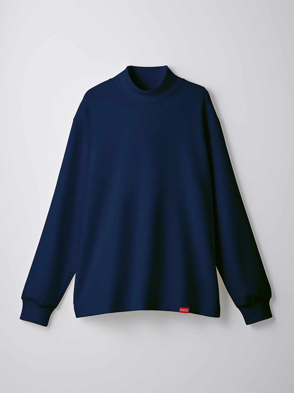 ReD バイタルテック ダンボールニット モックネック長袖 ネイビー L ネイビー L