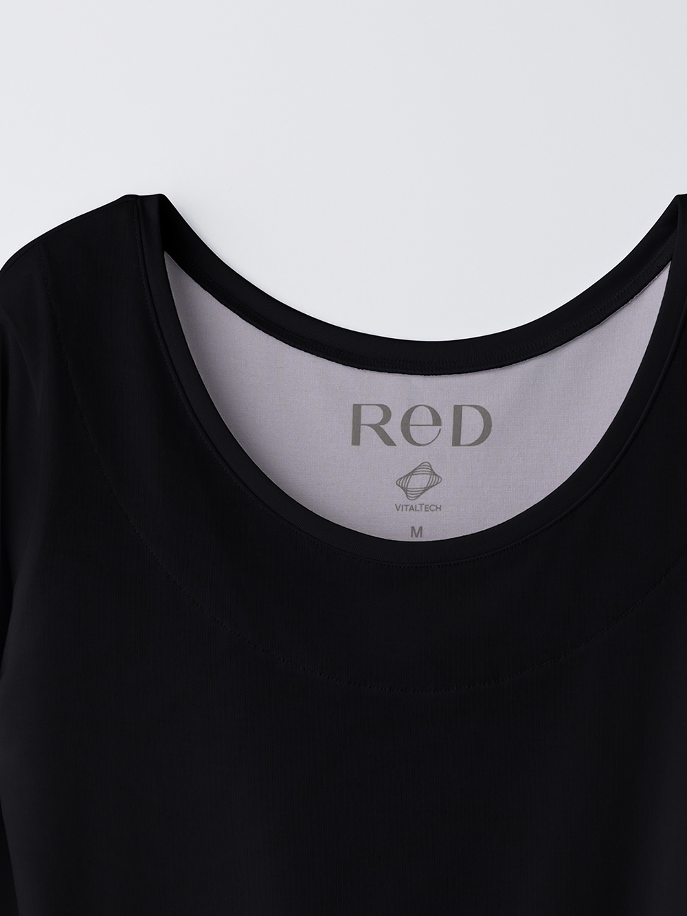 ReD バイタルテック Uネックインナー長袖 肩コリ改善 ブラック L ブラック L