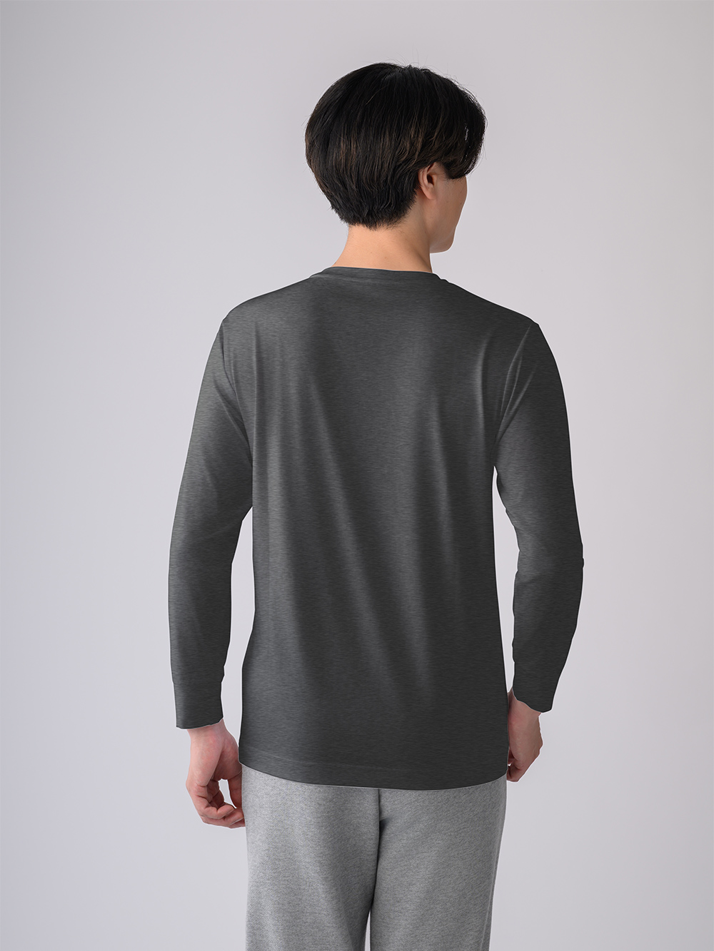 ReD バイタルテック クルーネックインナー長袖 M ダークグレー ダークグレー M