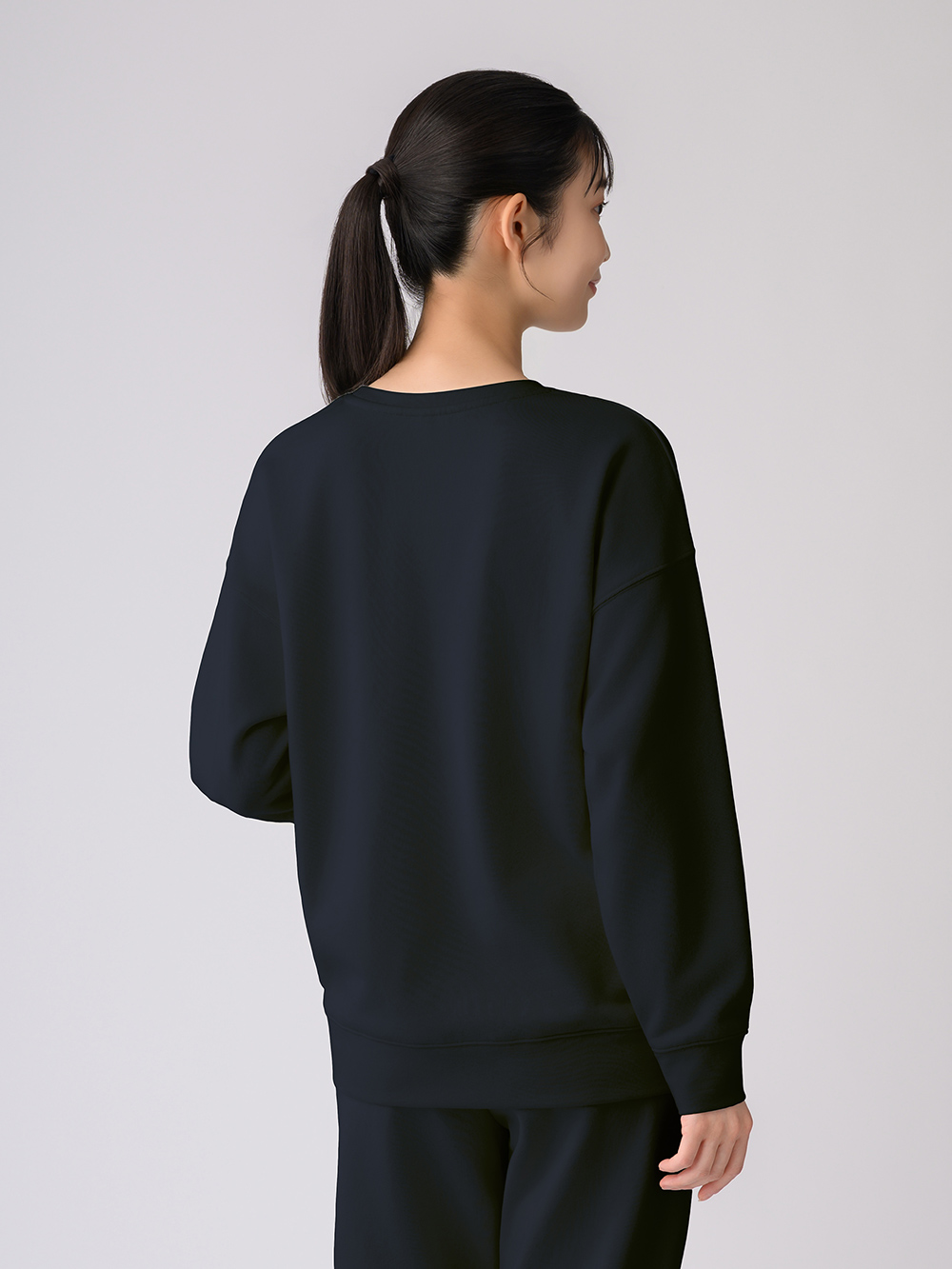 ReD ぐっすりパジャマ スウェット クルーネック長袖【女性用】 M ネイビー ネイビー M