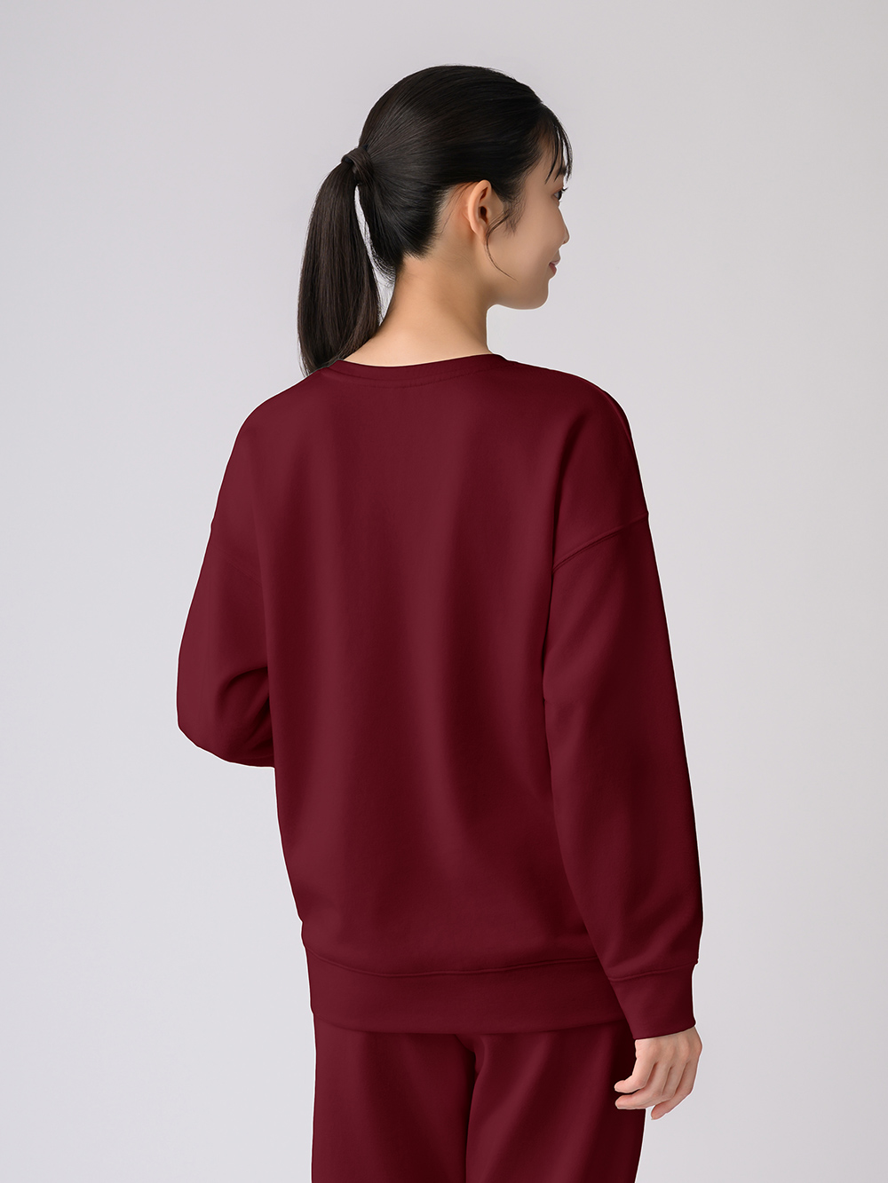 ReD ぐっすりパジャマ スウェット クルーネック長袖【女性用】 M レッド レッド M
