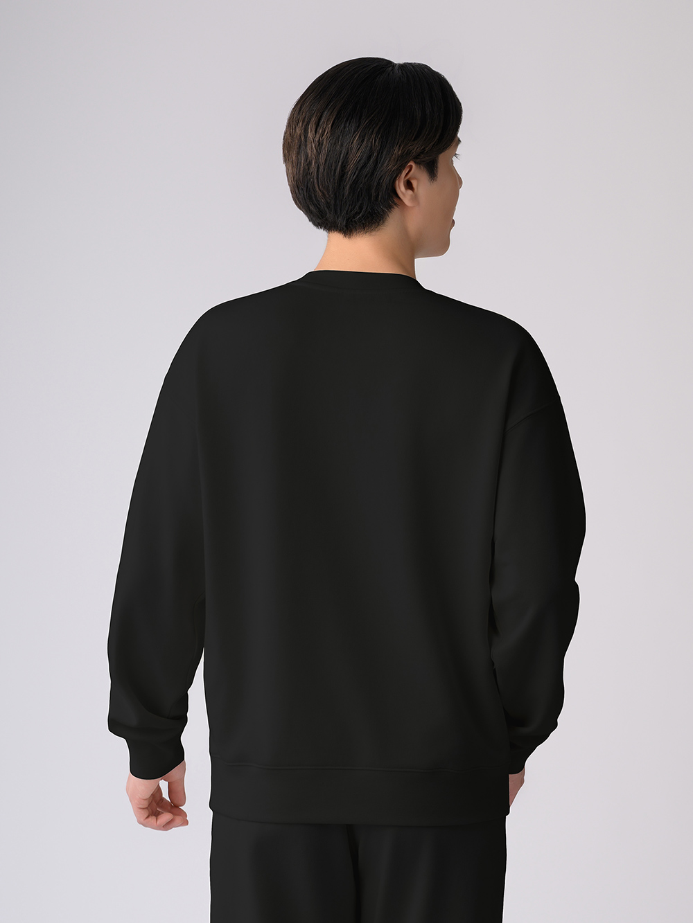 ReD ぐっすりパジャマ スウェット クルーネック長袖【男性用】 M ブラック ブラック M