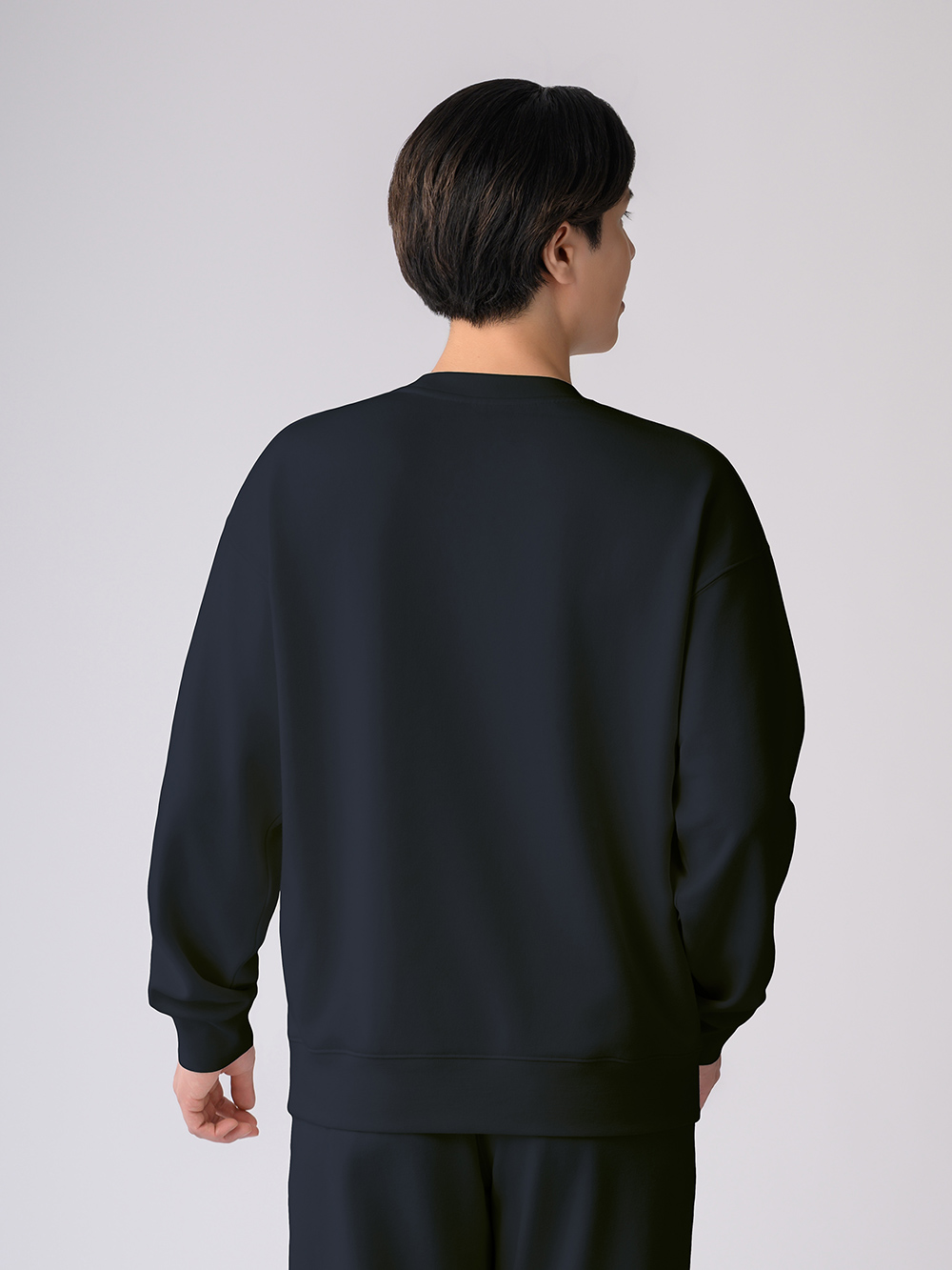 ReD ぐっすりパジャマ スウェット クルーネック長袖【男性用】 M ネイビー ネイビー M