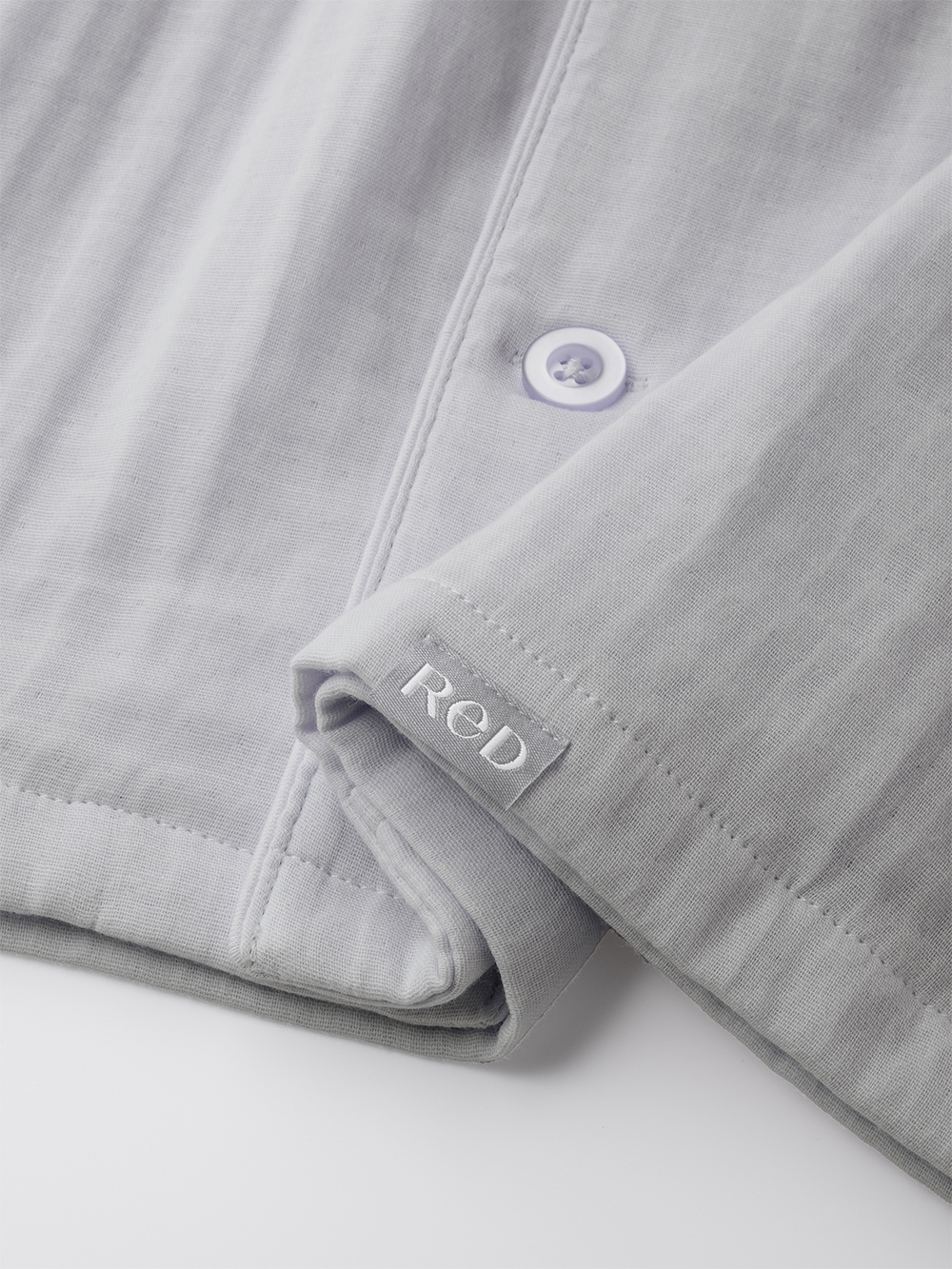 ReD バイタルテック スリープ オーガニックコットンパジャマ長袖ロングパンツセット ライトグレー L ライトグレー L