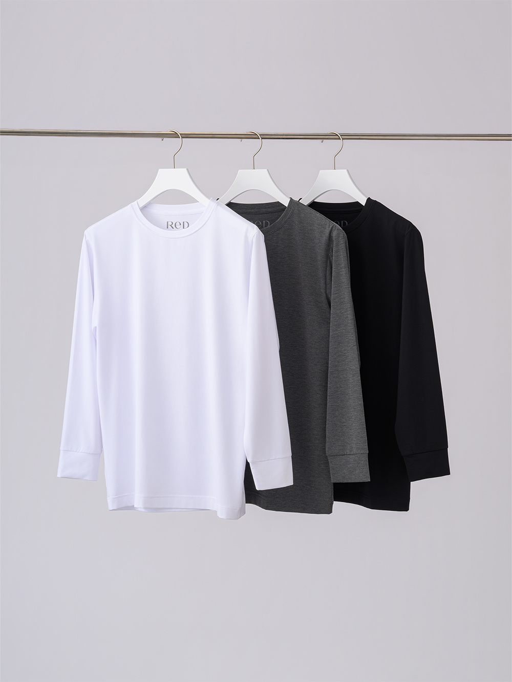 ReD バイタルテック クルーネックインナー長袖 M ダークグレー ダークグレー M