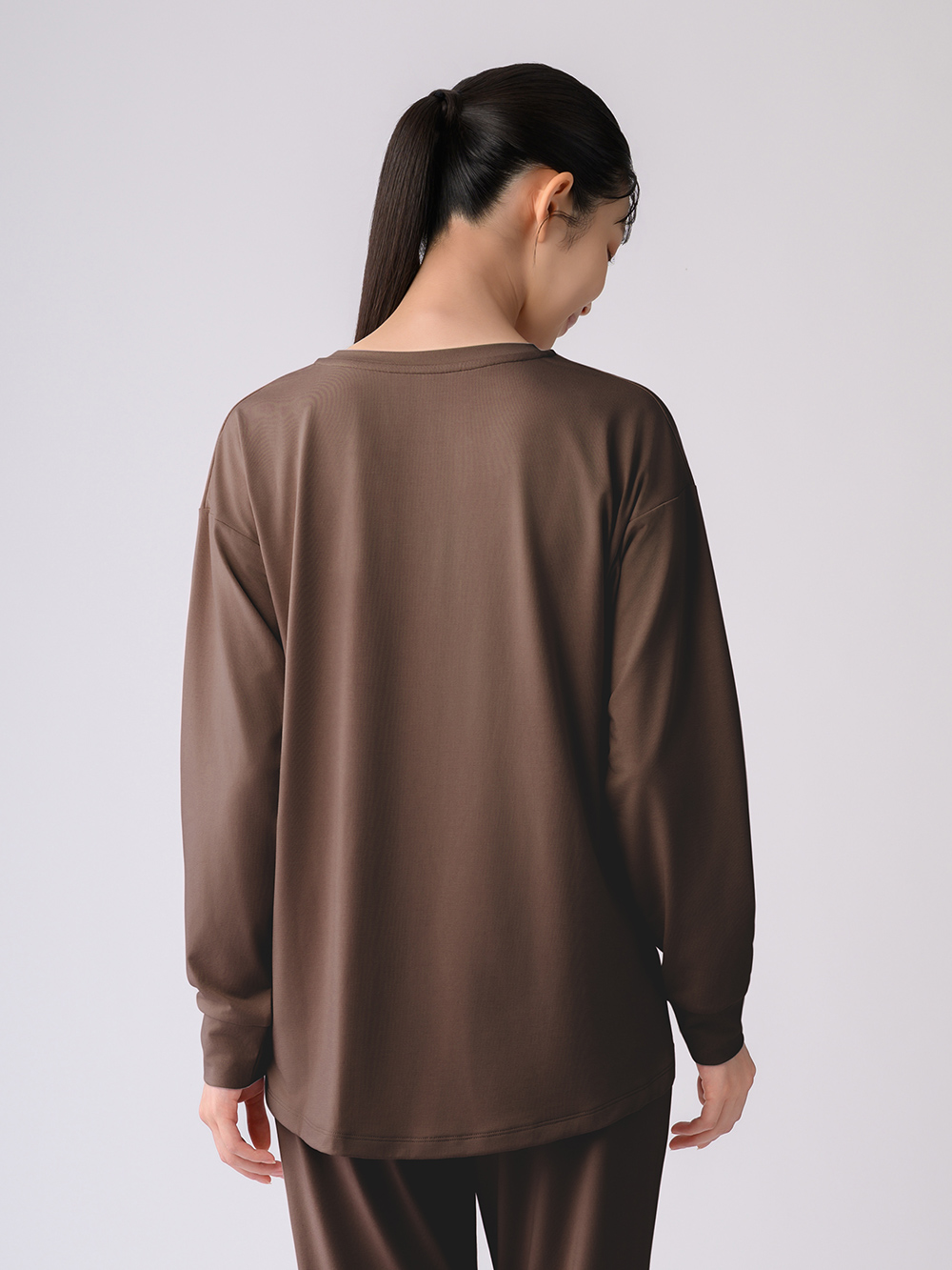 ReD ぐっすりパジャマ ベーシック プルオーバー長袖【女性用】 M ブラウン ブラウン M