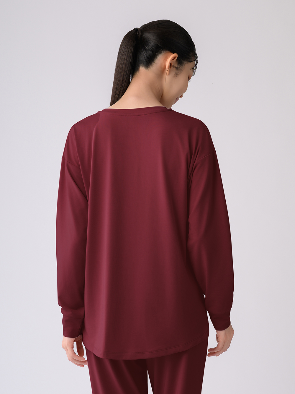 ReD ぐっすりパジャマ ベーシック プルオーバー長袖【女性用】 M レッド レッド M