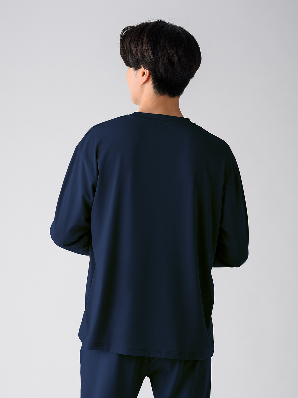 ReD ぐっすりパジャマ ベーシック プルオーバー長袖 M ダークネイビー ダークネイビー M