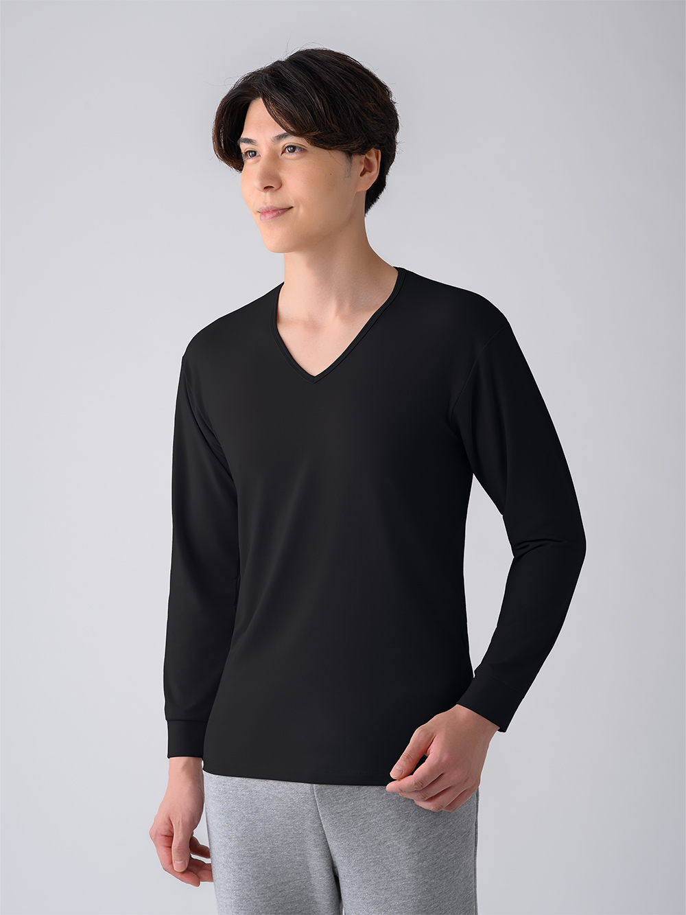 ReD バイタルテック Vネックインナー長袖 ブラック L ブラック L