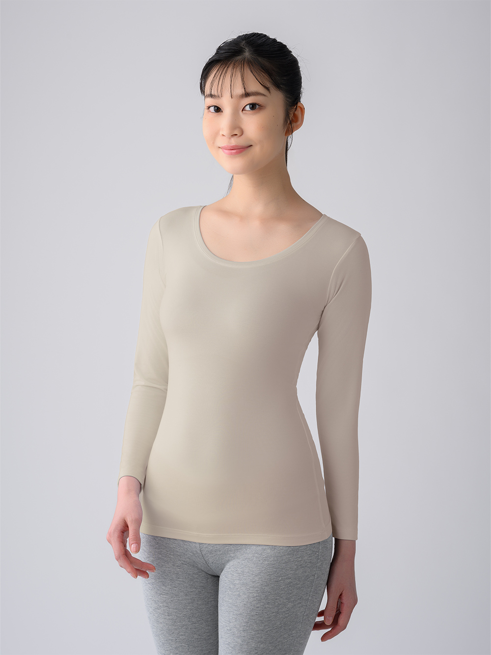 ReD バイタルテック Uネックインナー長袖 ベージュ L ベージュ L