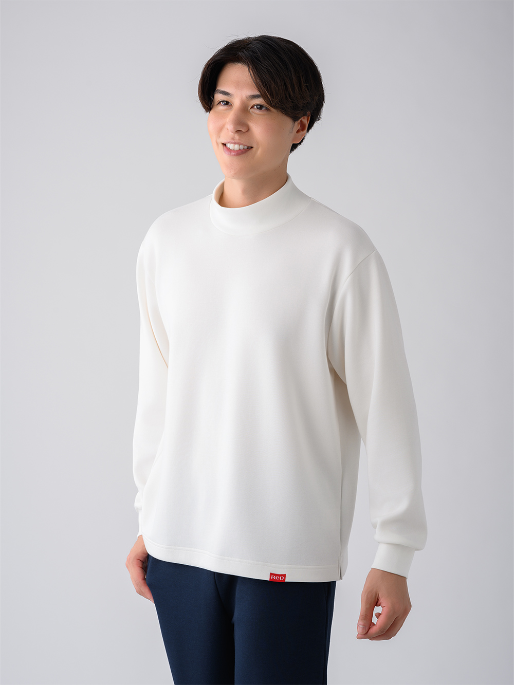 ReD バイタルテック ダンボールニット モックネック長袖 ホワイト L ホワイト L